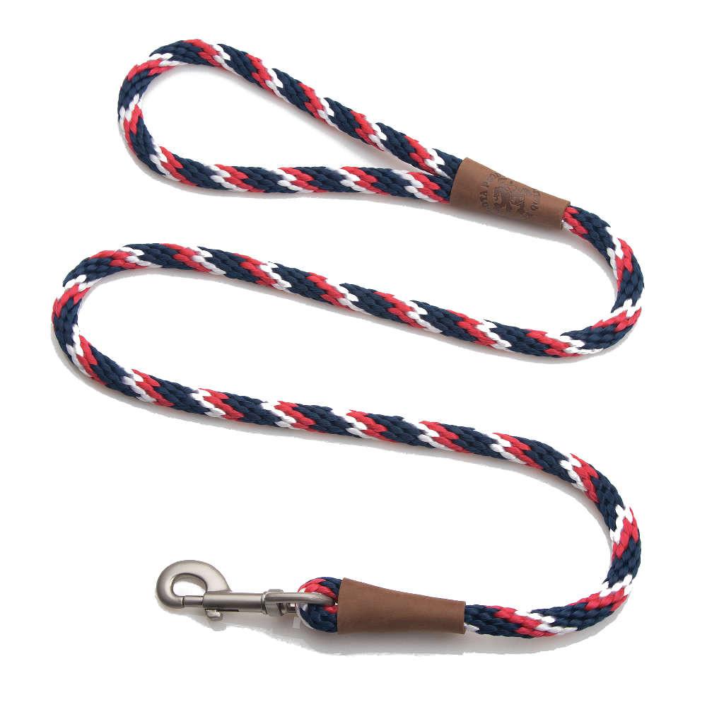 Mendota Rope Dog Clip Lead 1/2" thick for larger breed dogs - Range of colours-Leadingdog