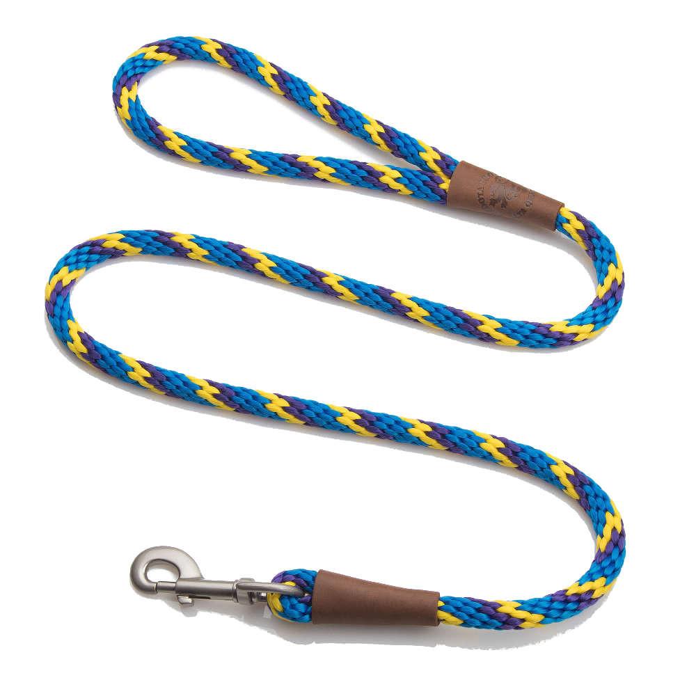Mendota Rope Dog Clip Lead 1/2" thick for larger breed dogs - Range of colours-Leadingdog