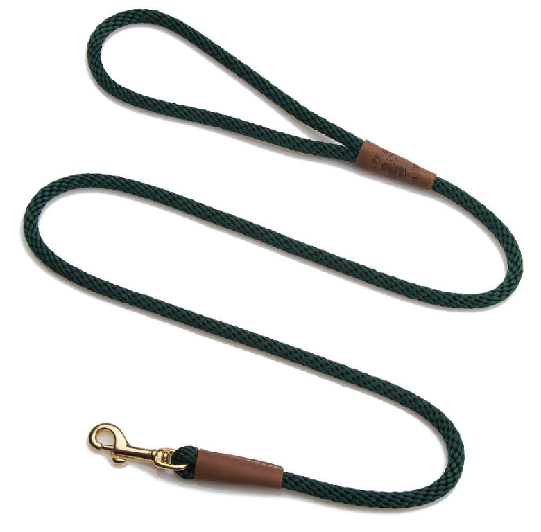 Mendota Rope Clip Lead for smaller breed dogs / puppies- Range of colours-Leadingdog