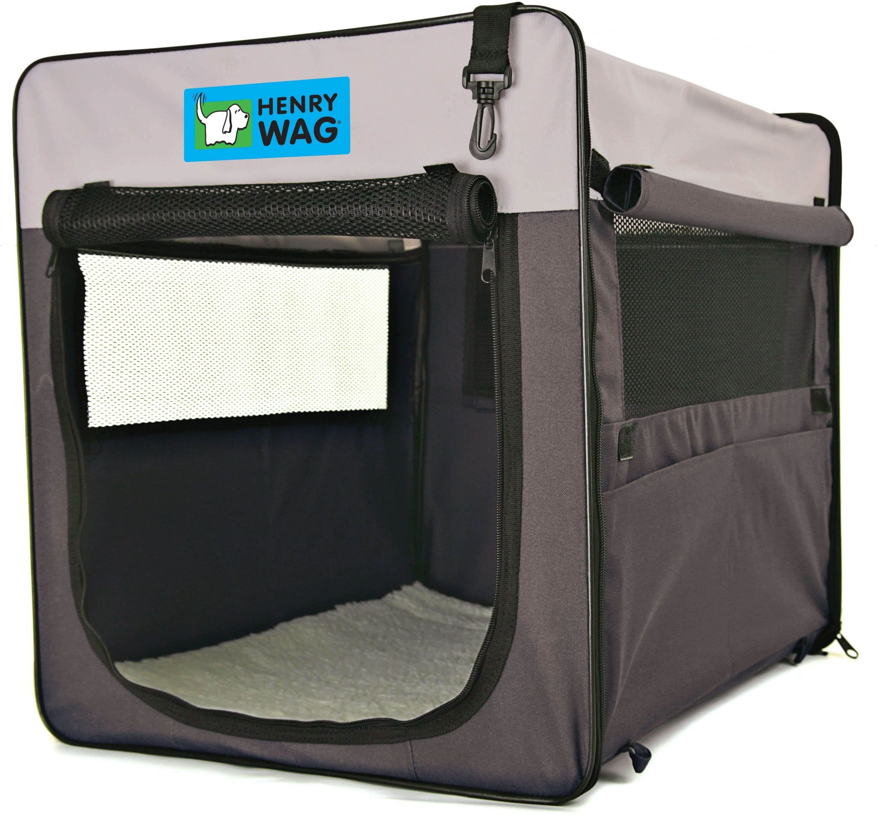 Henry Wag Folding Fabric Dog Travel Crate-Leadingdog