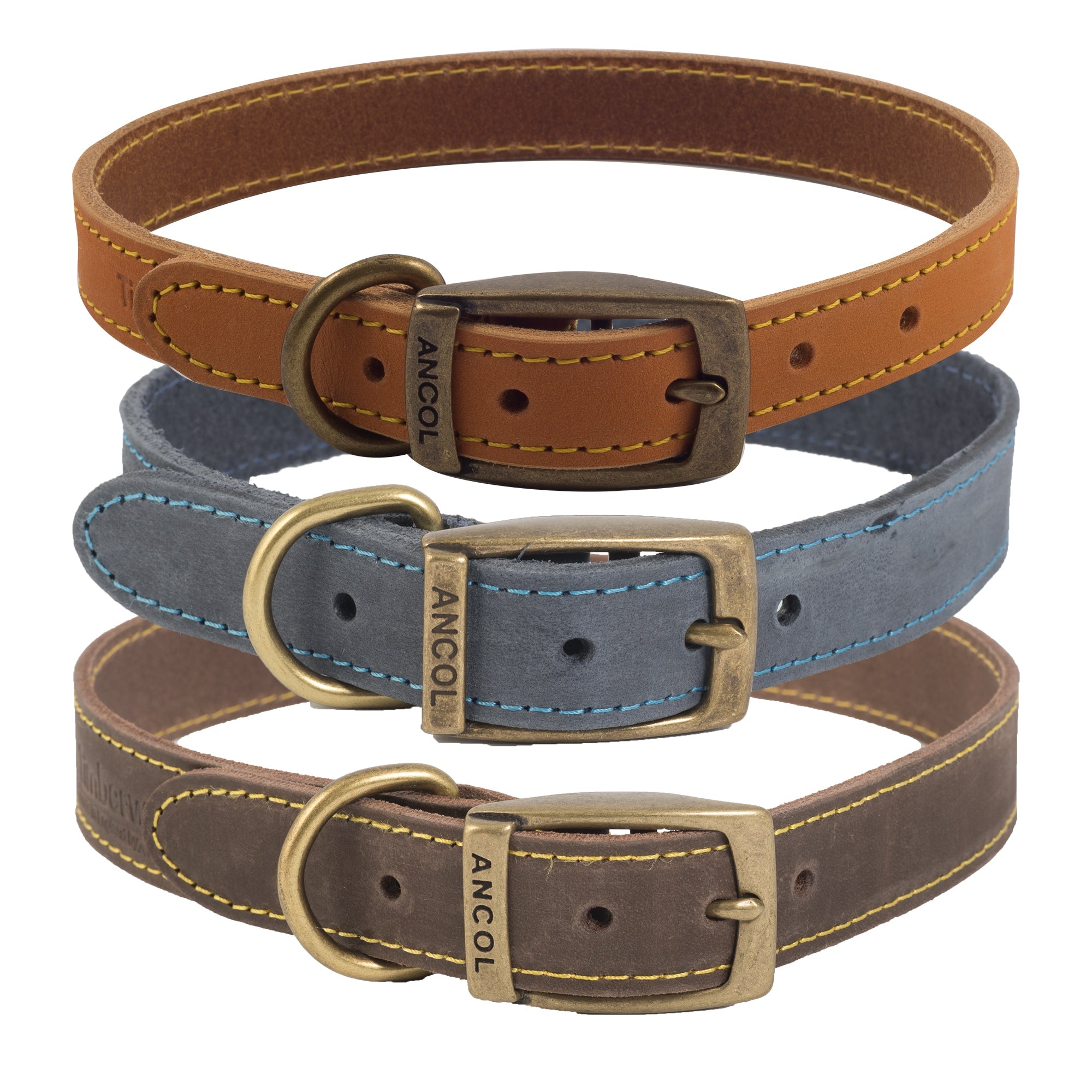 Timberwolf Leather Dog Collar-Leadingdog