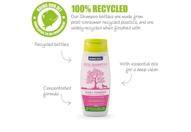 Ancol Dog Shampoo -  Gorgeous Baby Powder Scent-Leadingdog