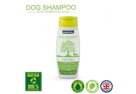 Ancol Dog Shampoo with Tea Tree Scent and essential Oils-Leadingdog