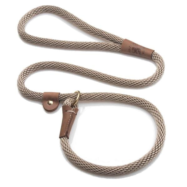 Mendota Rope Dog Slip Lead  3/8 inch wide for smaller dogs -  Range of colours-Leadingdog